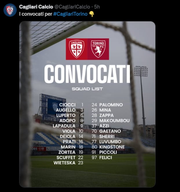 Gianluca Lapadula fue incluido en la lista de convocados para el duelo frente a Torino por Serie A. (Captura)