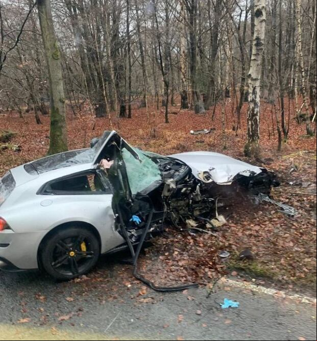 Así quedó el automóvil de Antonio tras brutal accidente.