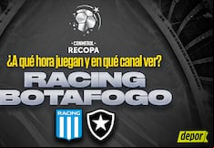 ¿En qué canal ver Racing vs. Botafogo y a qué hora juegan por Recopa Sudamericana?
