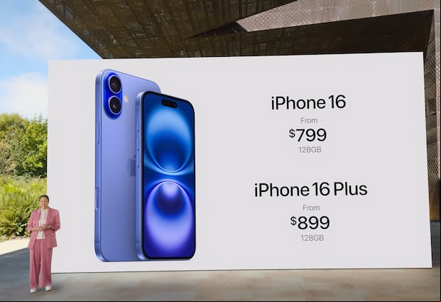 La web de Apple empezará a vender los iPhone 16 desde el 13 de septiembre. (Foto: Apple)
