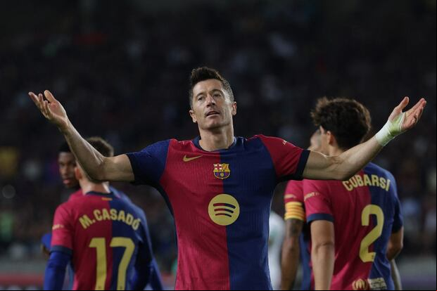 Robert Lewandowski es el goleador del Barcelona en esta temporada. (Foto: AFP)