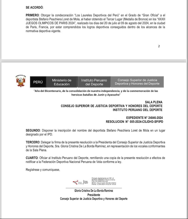 Gobierno oficializó Laureles Deportivo a Stefano Peschiera.