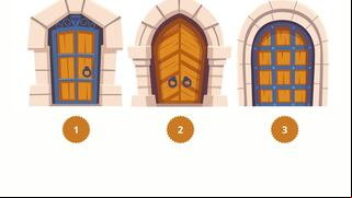 Escoge una de las puertas del gráfico y descubre cuál es tu mayor atractivo