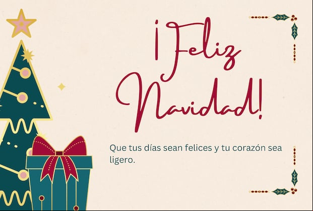¡Feliz Navidad! Que tus días sean felices y tu corazón sea ligero. | Crédito: Canva / Composición Depor