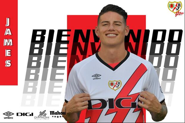 James Rodríguez es nuevo jugador del Rayo Vallecano. (Foto: Rayo Vallecano)