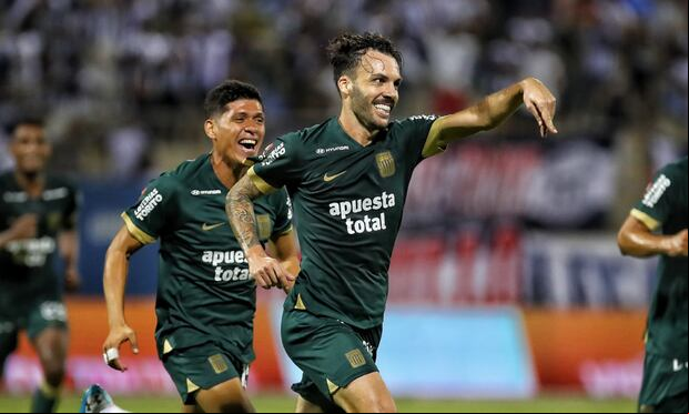 Sebastián Rodríguez celebrando un gol de Mannucci con Alianza Lima. (Foto: GEC)