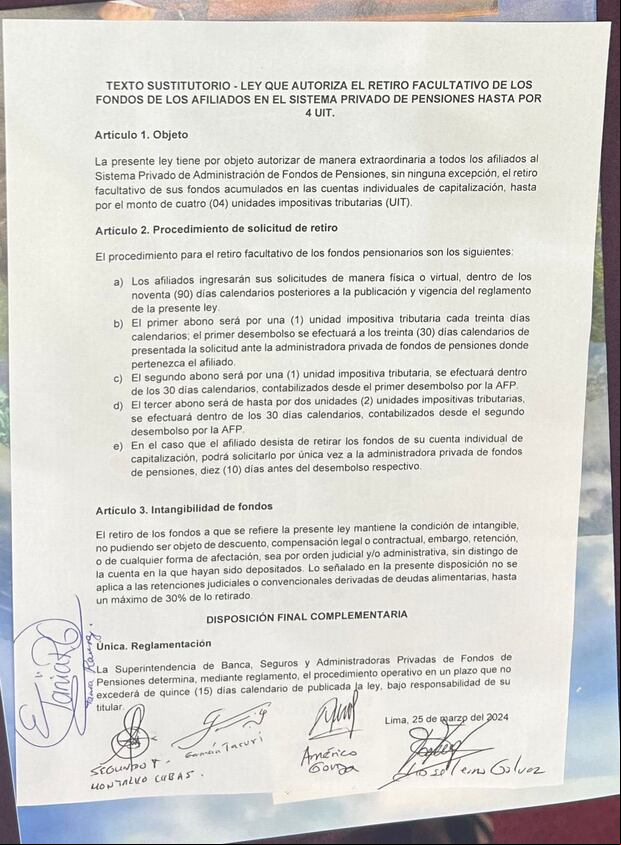 El texto oficial que aprobó la Comisión de Economía y que se debatirá en el Congreso.
