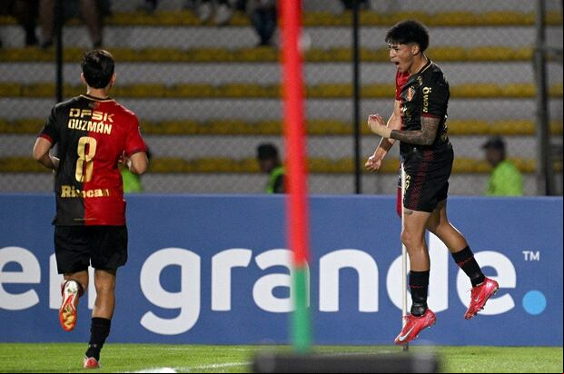 Kenji Cabrera anotó el gol del triunfo de Melgar ante Puerto Cabello. (Foto: AFP)