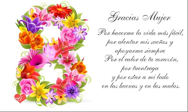 Imágenes para compartir este 8 de marzo por el Día Internacional de la Mujer (Foto: Internet).