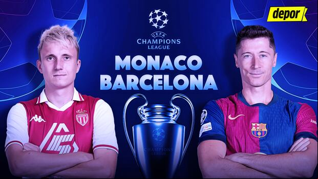FC Barcelona y AS Mónaco EN VIVO: chocan por la fecha 1 de fase de liga de Champions League. (Foto: Diseño Depor)