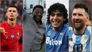 Messi, Cristiano, Maradona y Pelé: una simulación determinó quién es el mejor futbolista