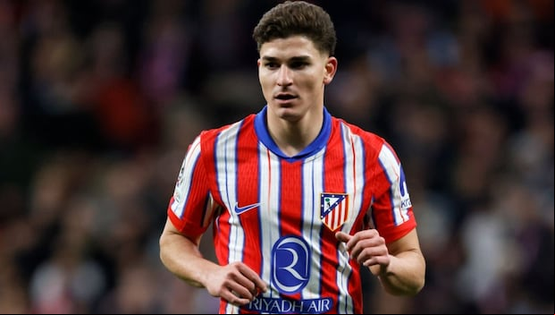 Julián Álvarez fue protagonista de una jugada polémica en los octavos de final de la Champions League. (Foto: Getty Images)