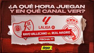 En qué canales TV ver Rayo Vallecano vs. Real Madrid: a qué hora juegan por LaLiga