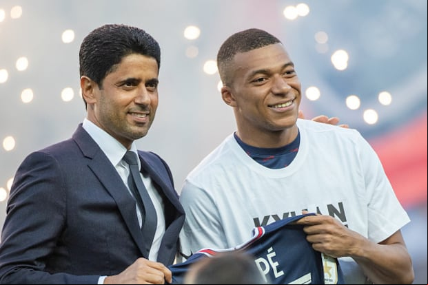 Mbappé y Al Khelaifi rompieron la relación que tenían en PSG, según prensa sa. (Foto: Getty Images)