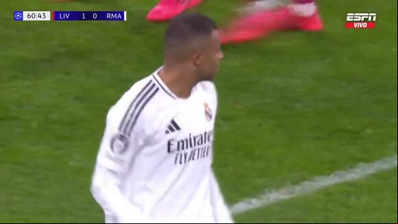 Kylian Mbappé falló un penal en el Real Madrid vs Liverpool. (Video: ESPN)