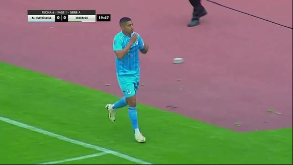 Gol de Kevin Quevedo en U. Católica. (Video: ESPN Ecuador)