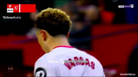 Ruben Vargas marcó el 1-1 del Sevilla sobre el Barcelona. (Video: ESPN)