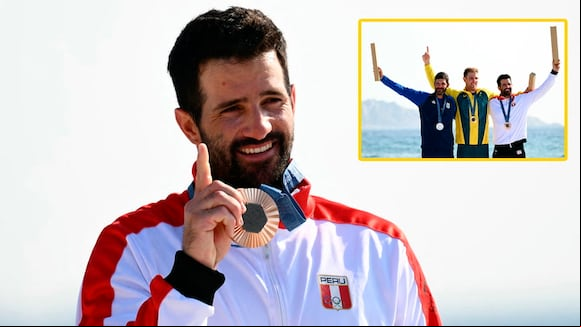 Así recibió Stefano Peschiera la medalla de bronce en París 2024