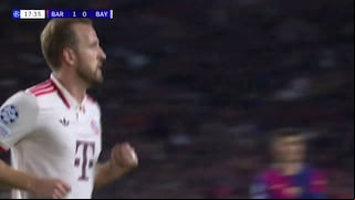 Les borró la sonrisa a los ‘Culés’: el gol de Kane para el 1-1 de Barcelona vs Bayern Múnich