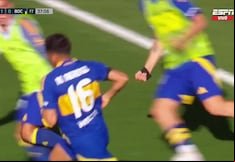 ¡Tras un error! Gol de Miguel Merentiel para el 1-1 de Boca Juniors ante River Plate