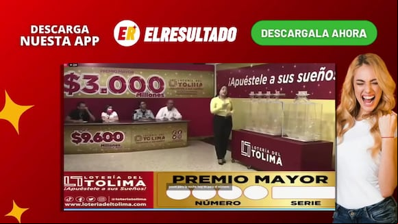 Lotería Del Tolima del Lunes 20 De Mayo De 2024