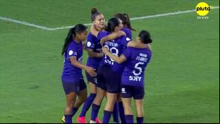 ¡Sorprendió a la portera! Gol de Adriana Lúcar para el 1-0 de Alianza Lima vs. Santiago Morning