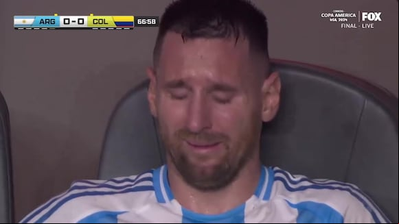 Lionel Messi se fue lesionado y dejó la final de la Copa América. (FOX)