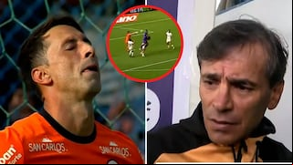 Fabián Bustos molesto tras empate de Universitario por ‘blooper’ de Sebastián Britos