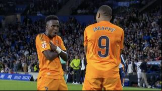 Ambos de penal: goles de Vinícius y Mbappé para el 2-0 de Real Madrid vs. Real Sociedad